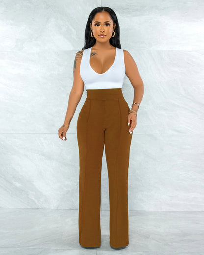 Buy Fashionable Straight-Leg Pants With a Back Zipper for Women
