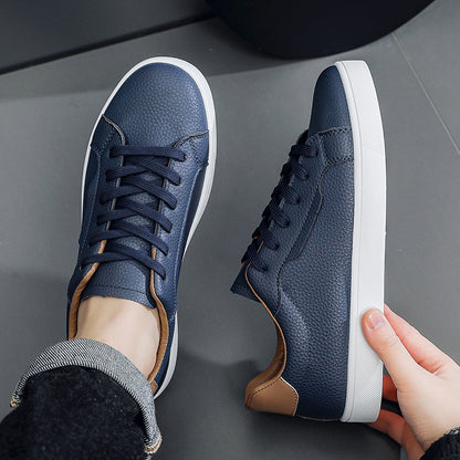 Buy Spring New Mens White Sneakers With A Low-cut Design | Comfort