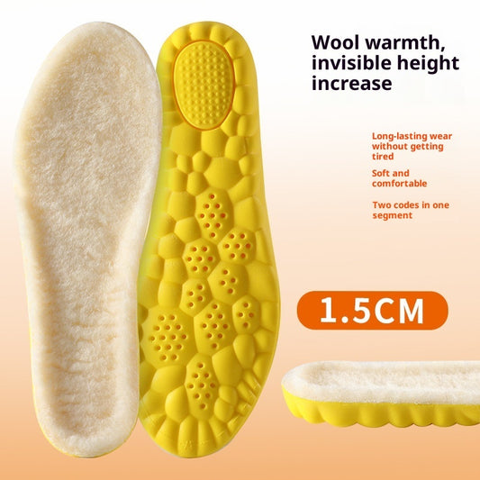 Breathable Wool Insole Soft Shock Absorbing Comfort