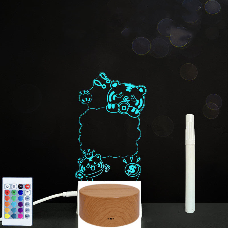3D Acrylic Handwriting LED Message Board for Creative Decor