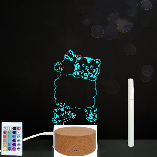3D Acrylic Handwriting LED Message Board for Creative Decor
