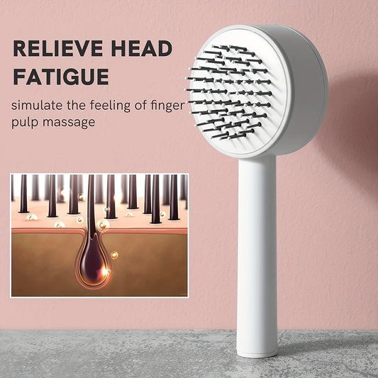 Self-Cleaning Hair Brush Anti-Static Airbag Massage Comb