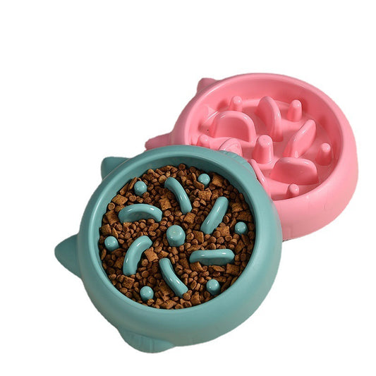 Pet Dog Cat Slow Feeder Bowls – Anti-choking Eating Plate
