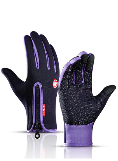 Buy Winter Touch Screen Motorcycle Gloves – Waterproof Fleece