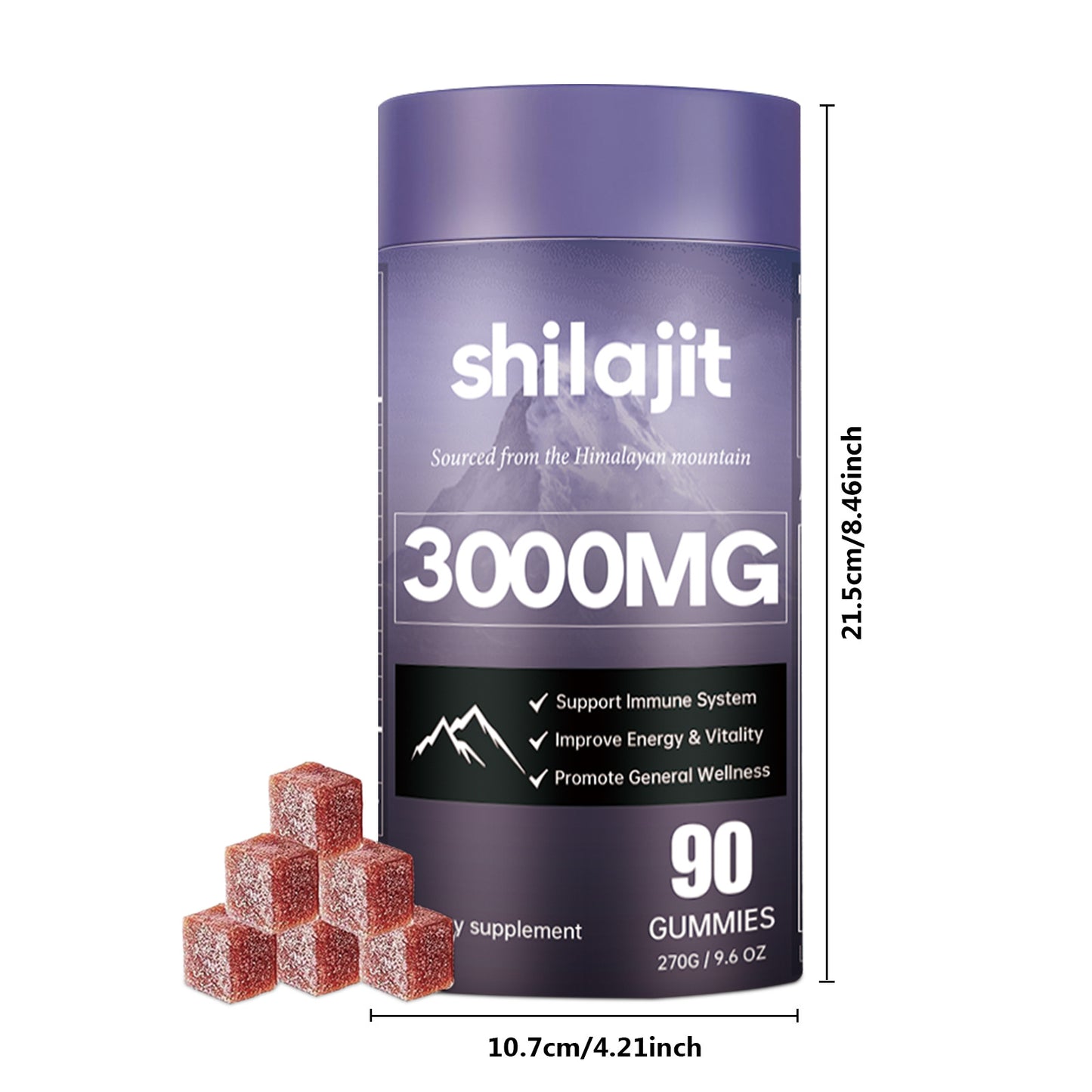Energy & Resistance Support Soft Shilajit Candy Gummies
