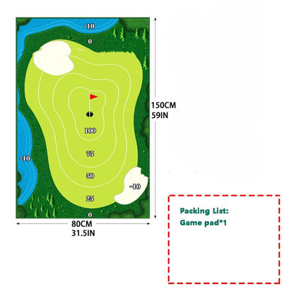 Golf Swing Training Mat for Parent-Child Practice Swing Path