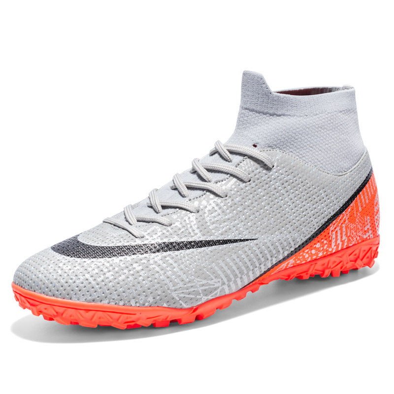 Breathable High Top Firm Ground Soccer Shoes Sports Design