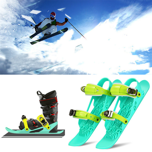 Buy Mini Ski Skates Portable Short Skiboard Adjustable Shoes