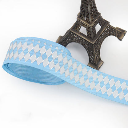 25mm Bronzing Geometric Rib Ribbon – Stylish Craft Ribbon