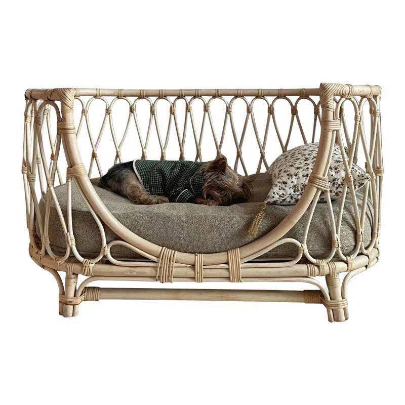 Buy Handmade Rattan Pet Bed – Cozy Sofa for Small & Medium Dogs