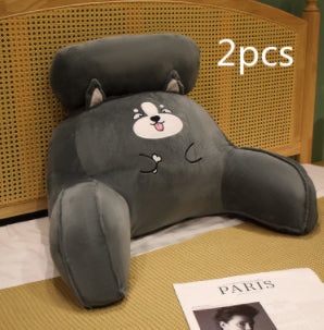 Sofa Fluffy Cushion Triangle Reading Backrest Pillow Comfort