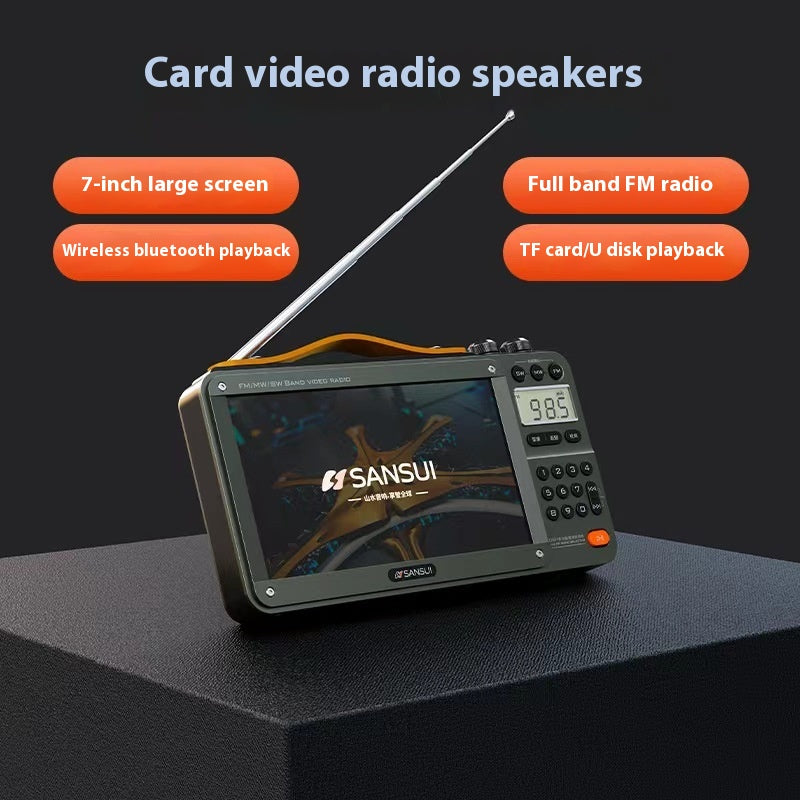  Home Elderly Radio – Full Band Bluetooth HD Video Player Global swanky 1