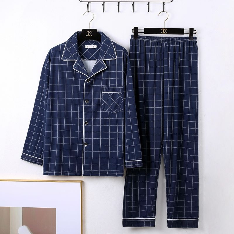 Buy Men’s Minimalist Long Sleeve Pajamas Sleepwear Set