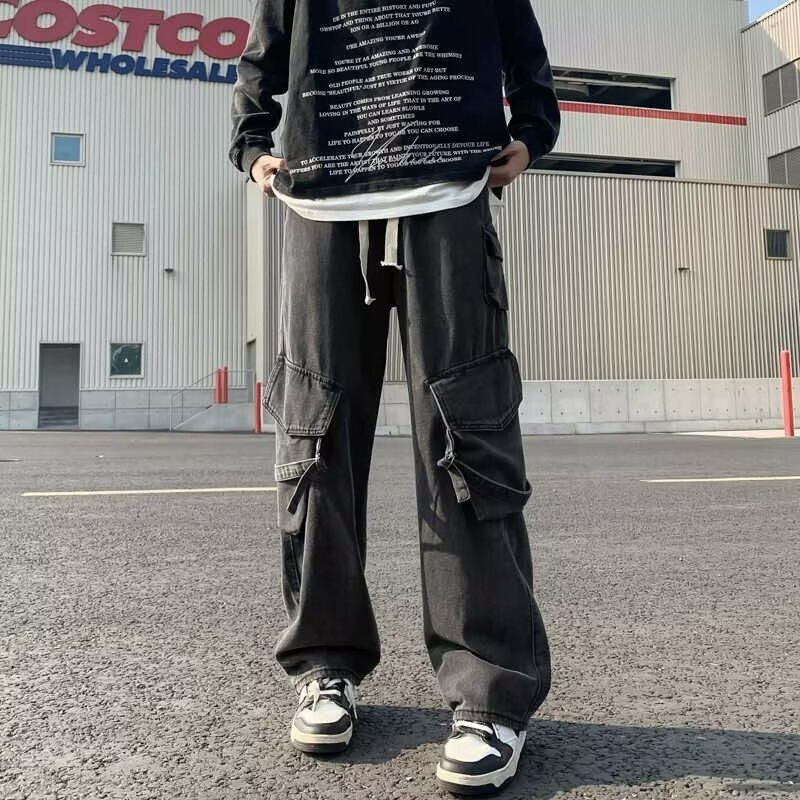 Buy Heavy-Duty Multi-Pocket Washed Casual Pants Online