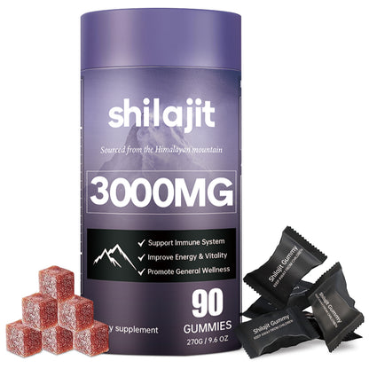 Energy & Resistance Support Soft Shilajit Candy Gummies