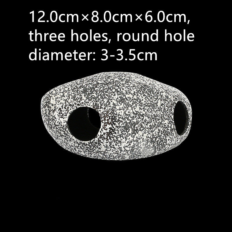 Aquarium Decorative Stone – Ceramic Fish Tank Rock Decor