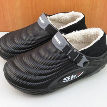 Men’s Cotton Slippers Anti-Slip Thick Sole Indoor Outdoor