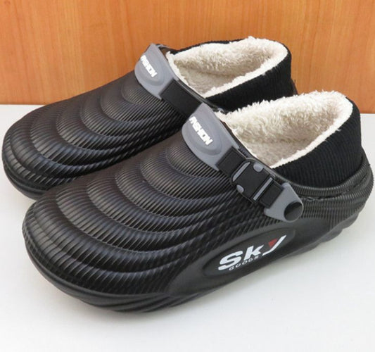Men’s Cotton Slippers Anti-Slip Thick Sole Indoor Outdoor