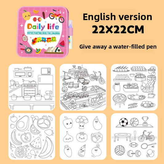 Reusable Magic Water Drawing Book for Kids Creative Learning