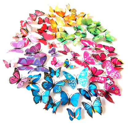 3D Adjustable Wing Butterfly Fridge Magnets Set
