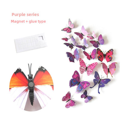 3D Adjustable Wing Butterfly Fridge Magnets Set