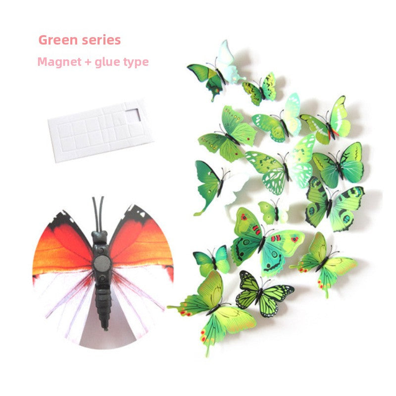 3D Adjustable Wing Butterfly Fridge Magnets Set