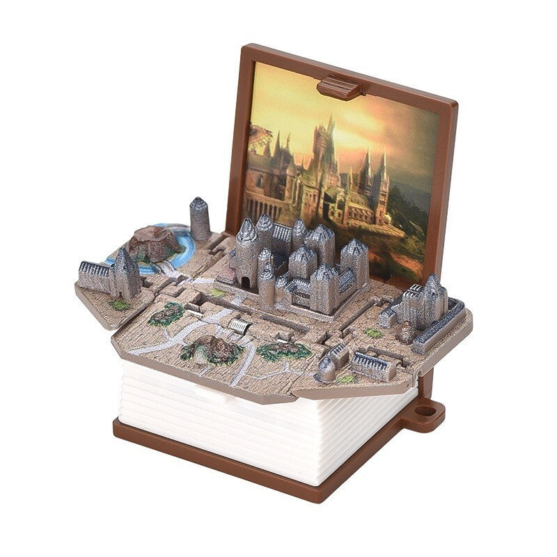 3D Beijing Tiananmen Pop-Up Book Keychain Folding Pop-Up Toy Pendant Exquisite Creative Travel Souvenir