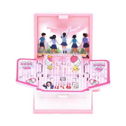 3D Beijing Tiananmen Pop-Up Book Keychain Folding Pop-Up Toy Pendant Exquisite Creative Travel Souvenir
