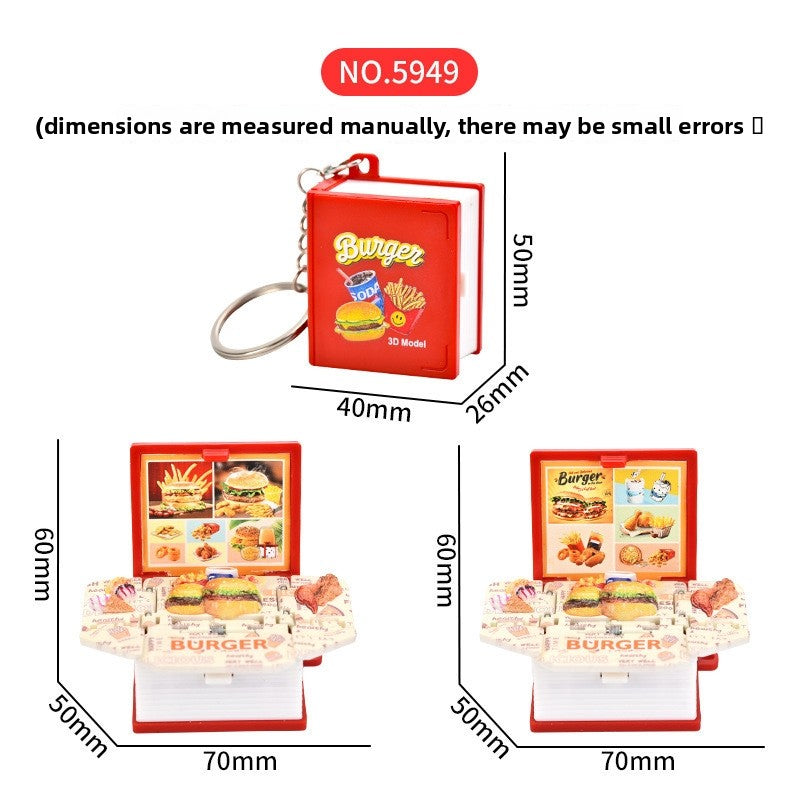 3D Beijing Tiananmen Pop-Up Book Keychain Folding Pop-Up Toy Pendant Exquisite Creative Travel Souvenir