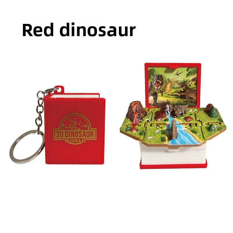 3D Beijing Tiananmen Pop-Up Book Keychain Folding Pop-Up Toy Pendant Exquisite Creative Travel Souvenir
