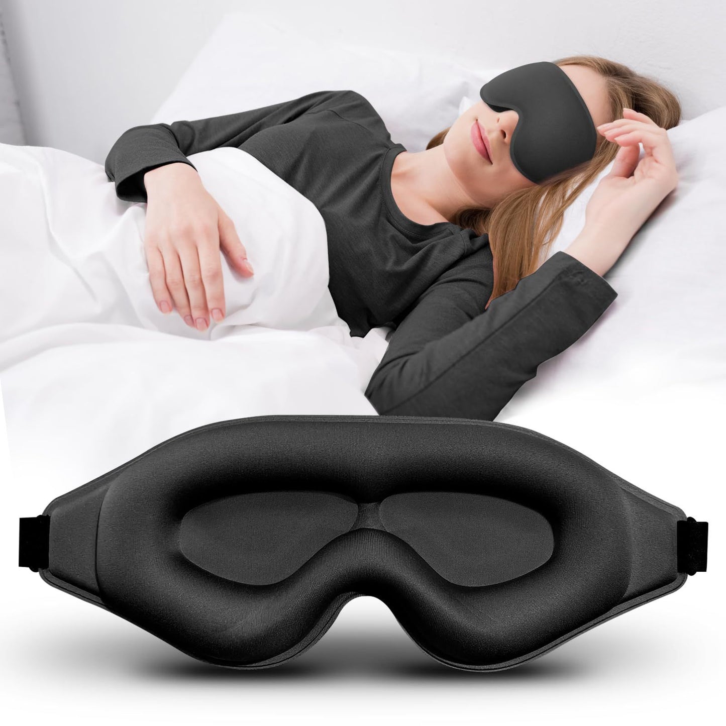3D blackout eye mask
