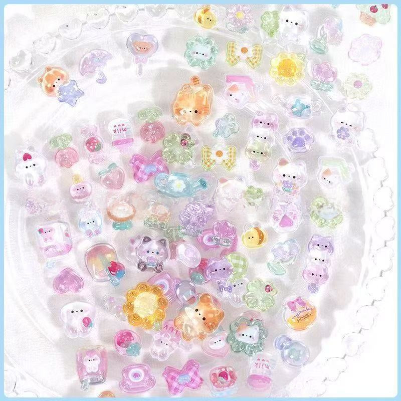 3D Cartoon Relief Stickers