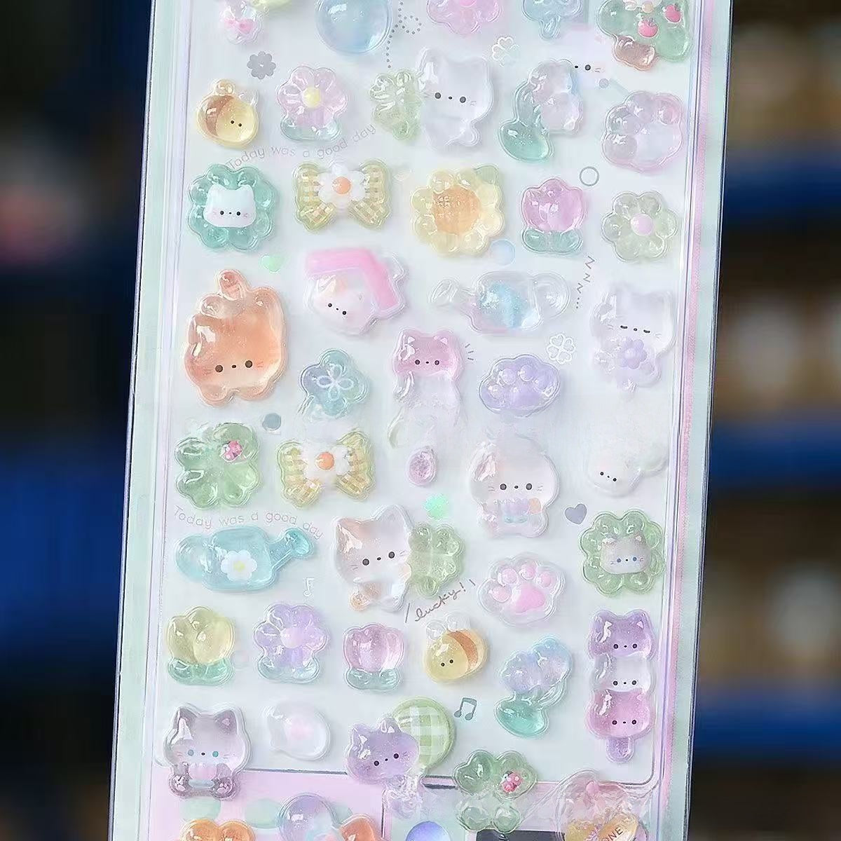 3D Cartoon Relief Stickers