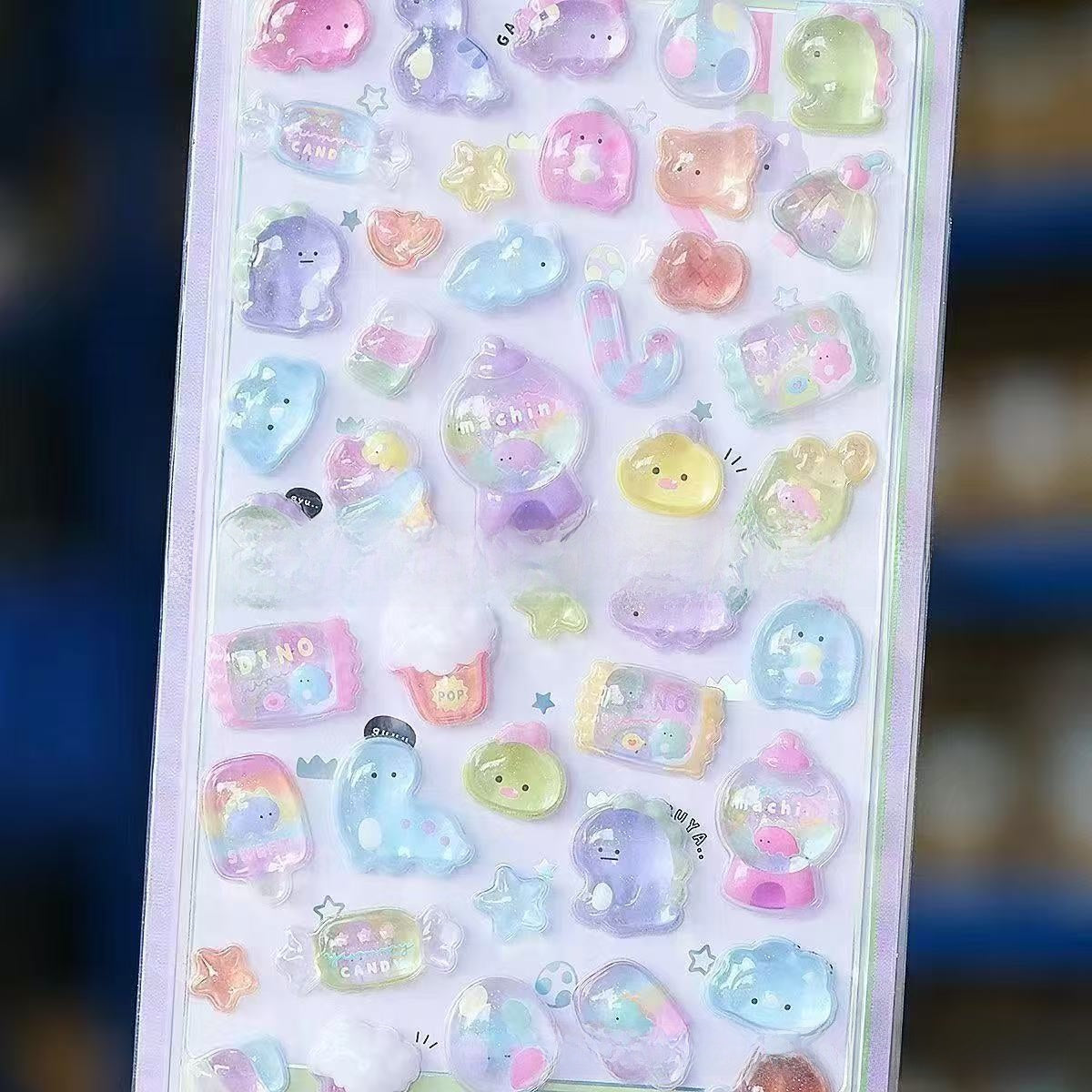3D Cartoon Relief Stickers
