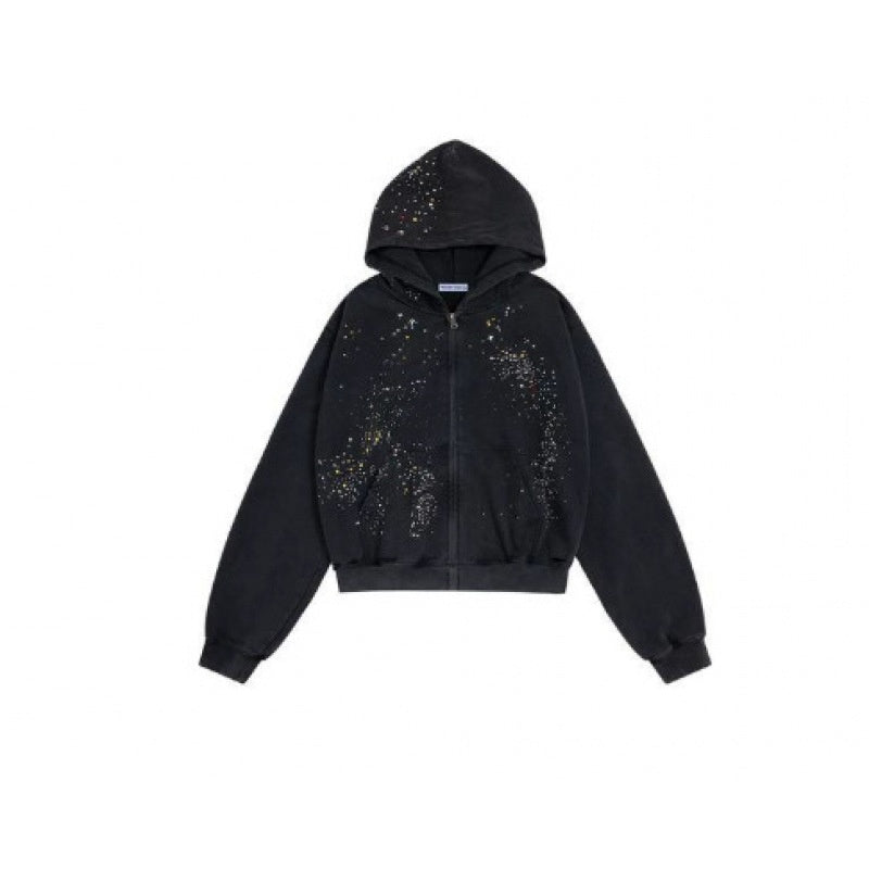 3D Digital Print Fleece Hooded Sweatshirt