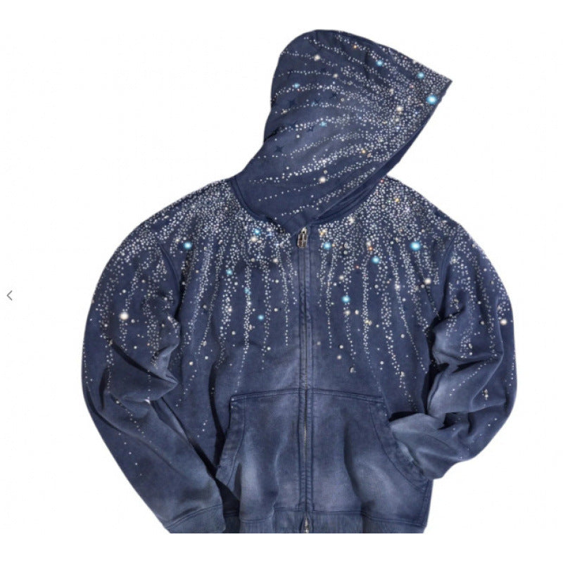 3D Digital Print Fleece Hooded Sweatshirt