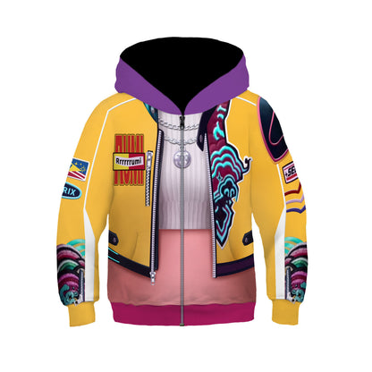 3D Digital Print Hooded Sweatshirt