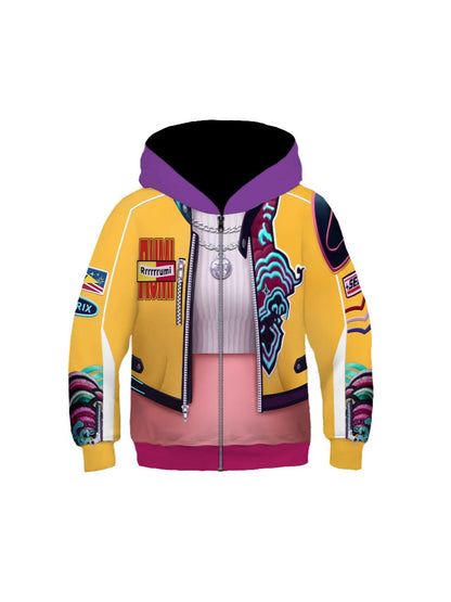 3D Digital Print Hooded Sweatshirt
