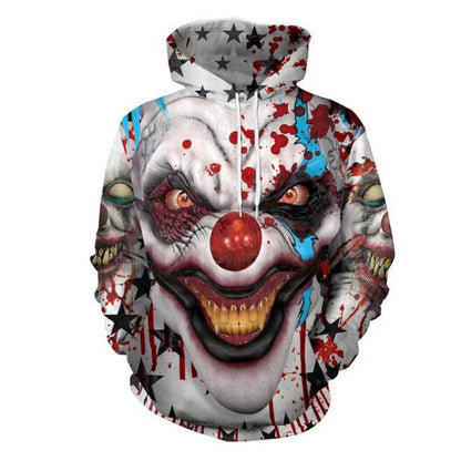 3D Digital Print Pullover Hoodie