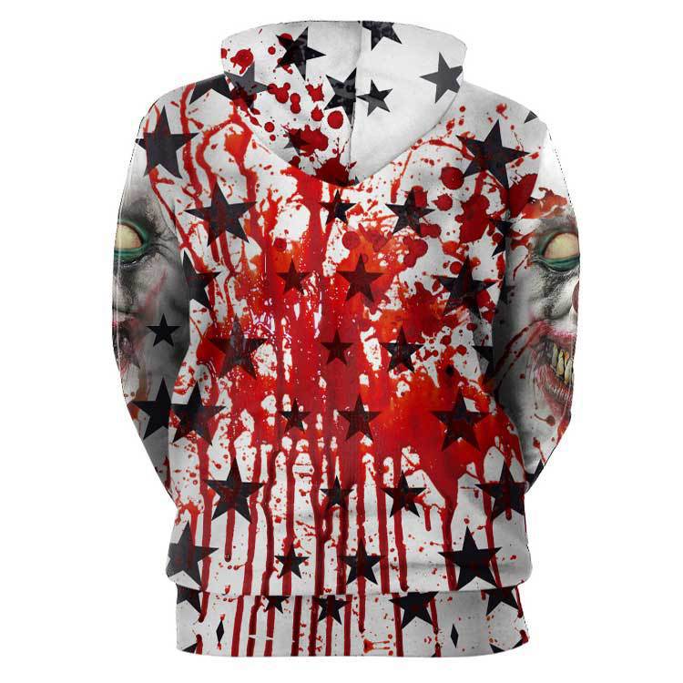 3D Digital Print Pullover Hoodie