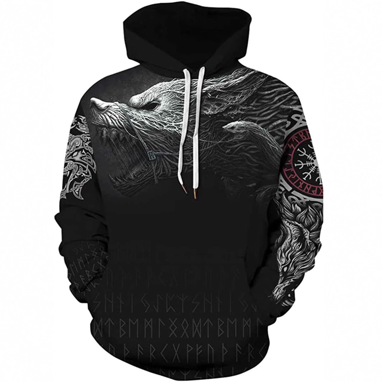 3D Digital Printing Hooded Sweatshirt