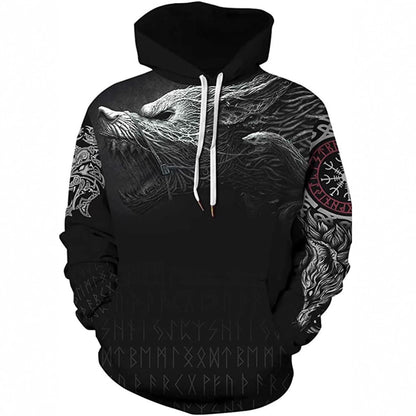 3D Digital Printing Hooded Sweatshirt