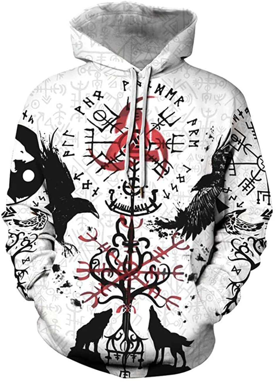 3D Digital Printing Hooded Sweatshirt