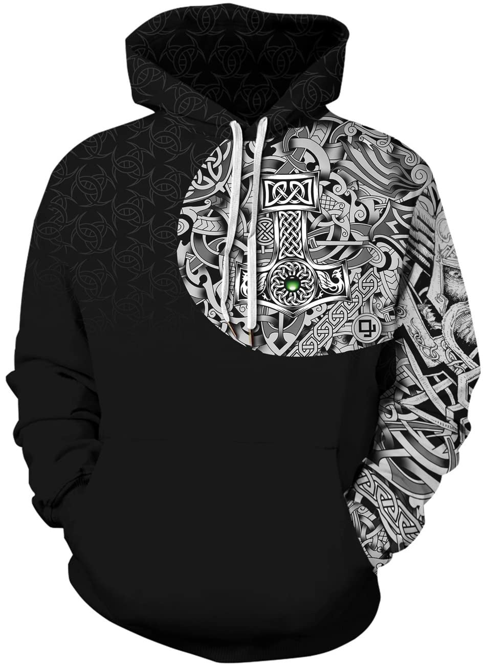 3D Digital Printing Hooded Sweatshirt