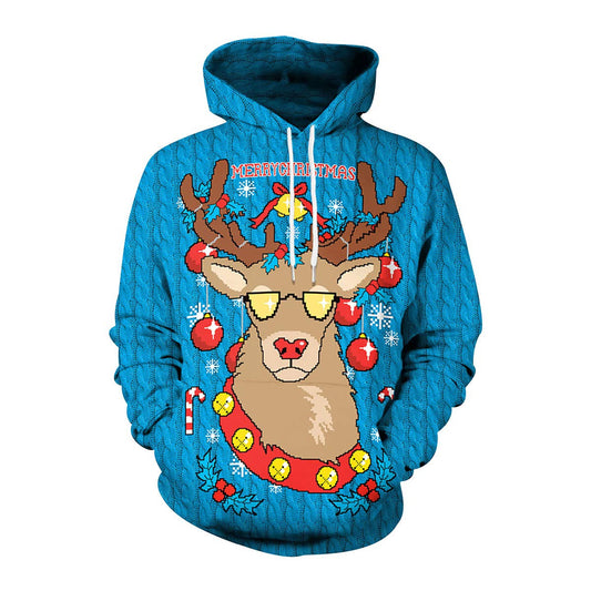 3D Digital Printing Hooded Sweatshirt