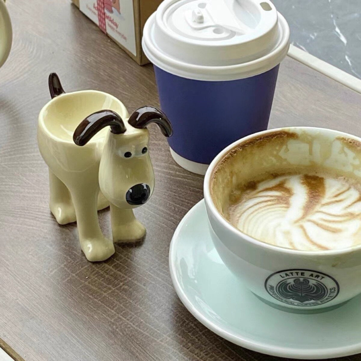 3D Dog-Shaped Ceramic Egg Holder and Decor