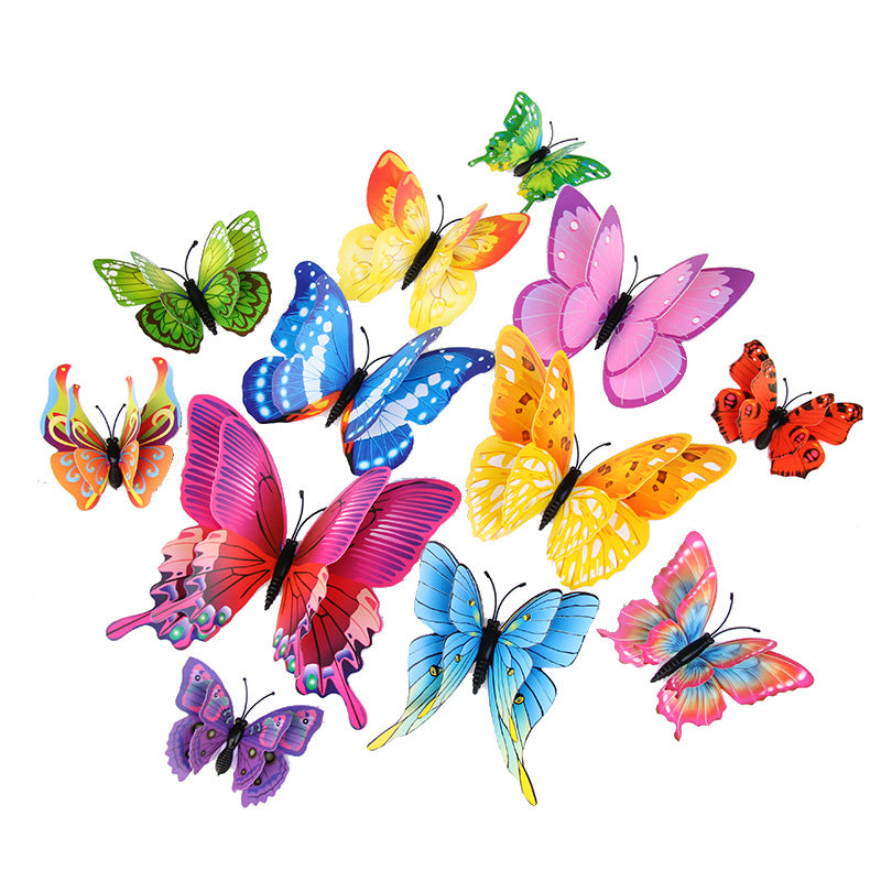 3D Double-Layer Butterfly Wall Stickers