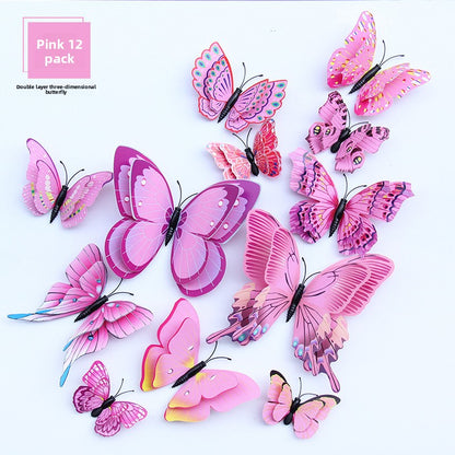 3D Double-Layer Butterfly Wall Stickers