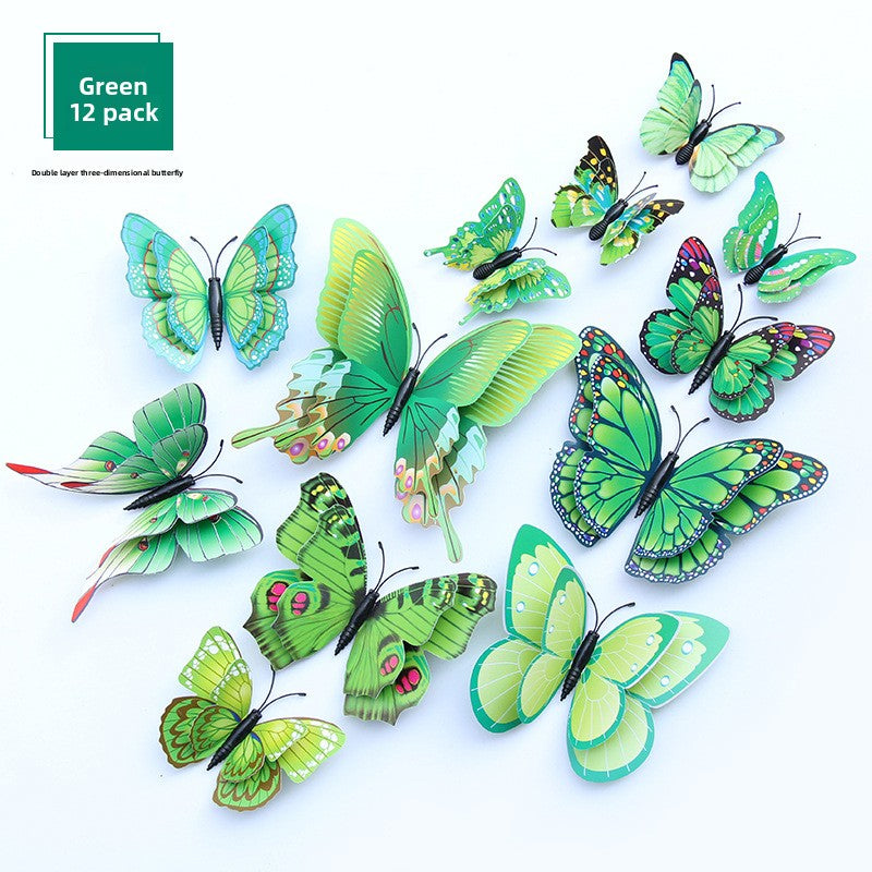 3D Double-Layer Butterfly Wall Stickers