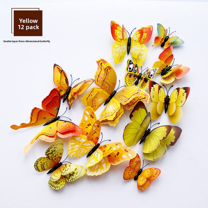 3D Double-Layer Butterfly Wall Stickers